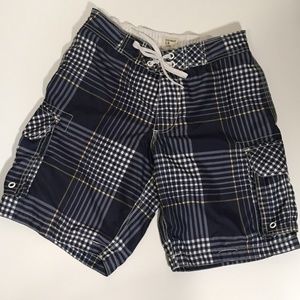 ☀️Men's Old Navy Plaid Board Shorts/Swim Trunks, S